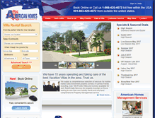 Tablet Screenshot of americanhomesrental.com